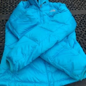 Blue north face jacket